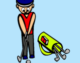 Dibujo Jugador de golf II pintado por valeycristia