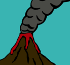 Dibujo Volcán pintado por Jessica--F