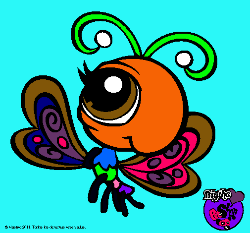 Dibujo Mariposa Littlest Pet Shop 2 pintado por raymundo