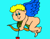 Dibujo Cupido pintado por adolfos