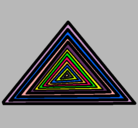 Dibujo Triángulo pintado por luna781
