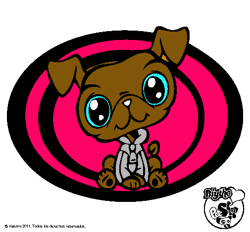 Dibujo Perrito Littlest Pet Shop pintado por itzelithap