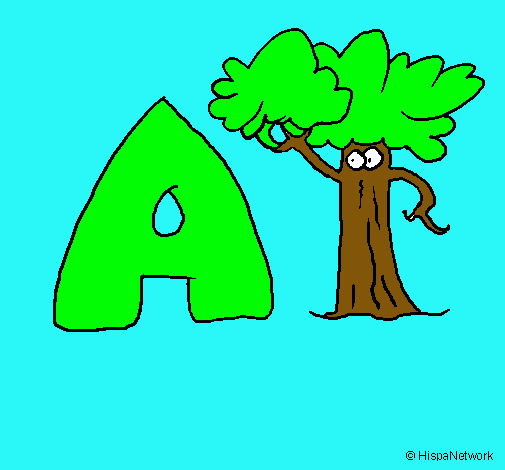 Dibujo Árbol pintado por rominica