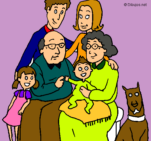 Dibujo Familia pintado por joseg