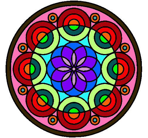 Dibujo Mandala 35 pintado por Milay