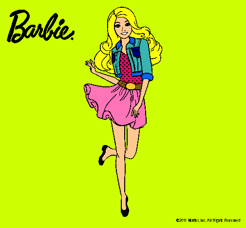 Dibujo Barbie informal pintado por Neusi