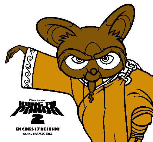 Dibujo Shifu 2 pintado por ximee