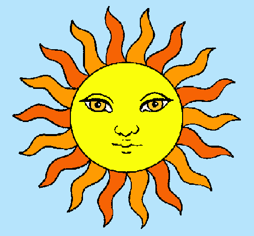 Dibujo Sol pintado por Jessica--F