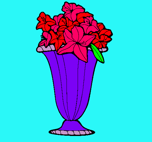 Dibujo Jarrón de flores pintado por mariagatita11