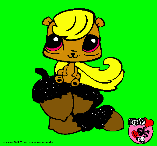 Dibujo Ardilla Littlest Pet Shop pintado por mikeyla