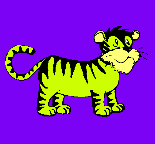 Dibujo Tigre pintado por nayua