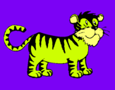 Dibujo Tigre pintado por nayua