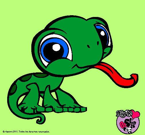 Dibujo Lagarto Littlest Pet Shop pintado por mikeyla