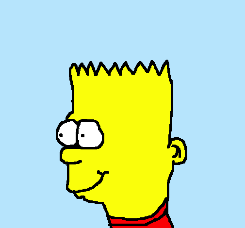 Dibujo Bart pintado por Sebba