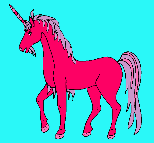 Dibujo Unicornio II pintado por rominica