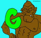 Dibujo Gorila pintado por Albert-F
