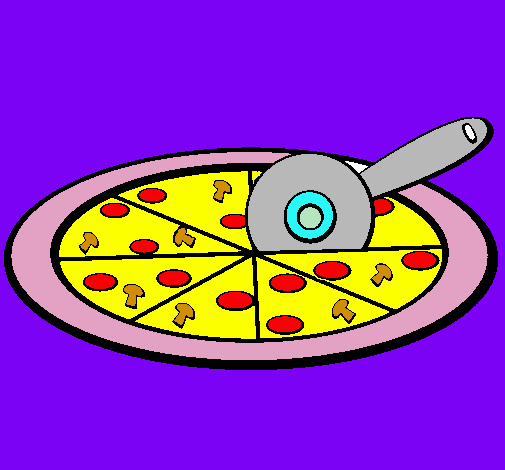 Dibujo Pizza pintado por bambinna