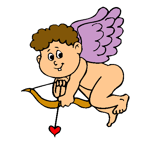 Dibujo Cupido pintado por andrealove