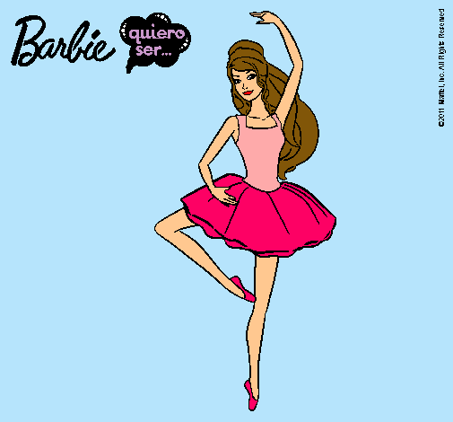 Dibujo Barbie bailarina de ballet pintado por Jessica--F