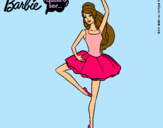 Dibujo Barbie bailarina de ballet pintado por Jessica--F