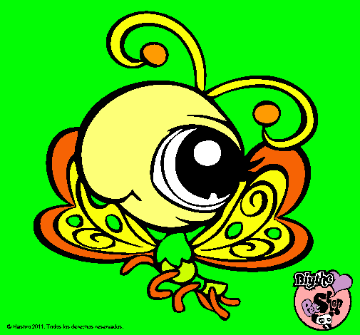 Dibujo Mariposa Littlest Pet Shop pintado por Konity