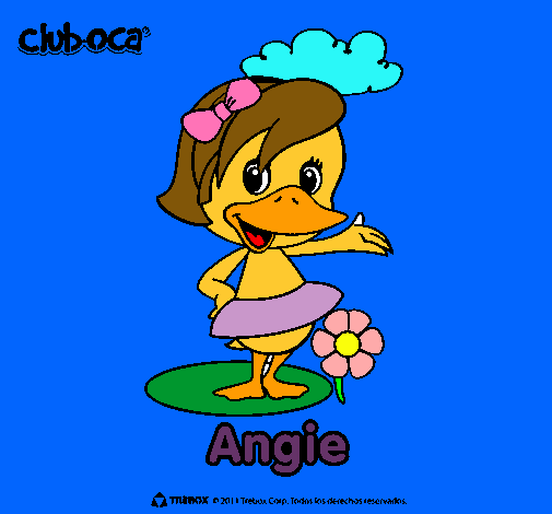 Dibujo Angie pintado por rutv