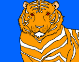 Dibujo Tigre pintado por matiana