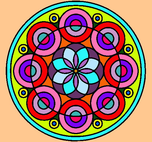 Dibujo Mandala 35 pintado por rocio2001