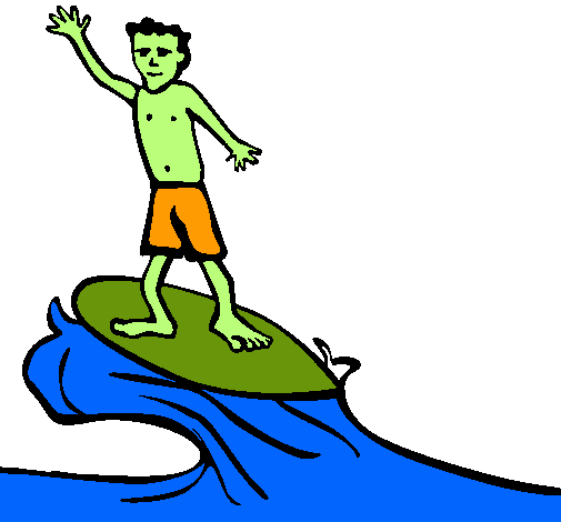 Dibujo Surfista pintado por Martin4