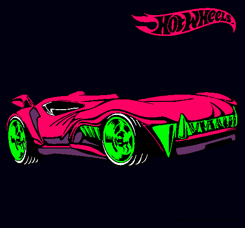 Dibujo Hot Wheels 3 pintado por stre