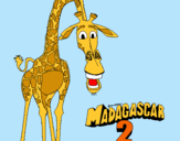 Dibujo Madagascar 2 Melman pintado por florchyDC