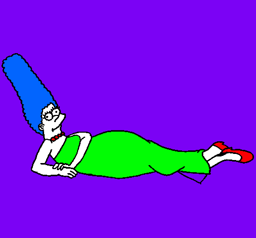 Dibujo Marge pintado por nayua