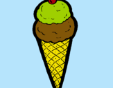 Dibujo Cucurucho de helado pintado por lucia2001