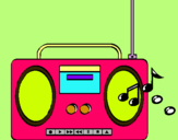 Dibujo Radio cassette 2 pintado por fizi