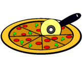 Dibujo Pizza pintado por nancyazmin