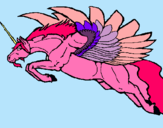 Dibujo Unicornio alado pintado por lucia2001