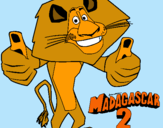 Dibujo Madagascar 2 Alex pintado por florchyDC