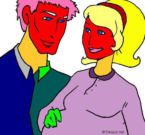 Dibujo Padre y madre pintado por hectorguer