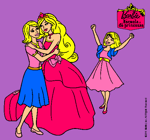 Dibujo Barbie proclamada princesa pintado por irmis