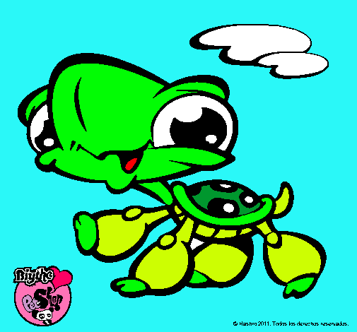 Dibujo Tortuga Littlest Pet Shop pintado por skiper9