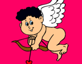 Dibujo Cupido pintado por karendallana