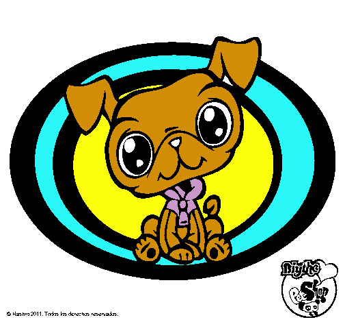 Dibujo Perrito Littlest Pet Shop pintado por cele02