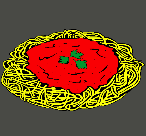 Dibujo Espaguetis con queso pintado por 9876543210