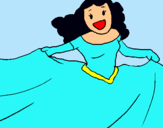 Dibujo Princesa feliz pintado por Lalaloopsy