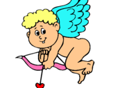 Dibujo Cupido pintado por HASH