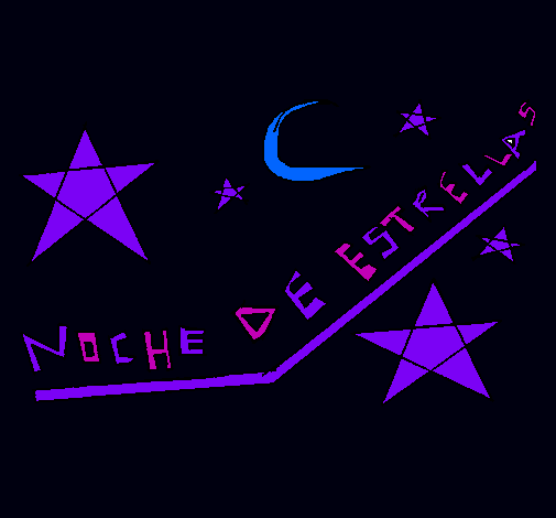 Dibujo Noche de estrellas pintado por nayua