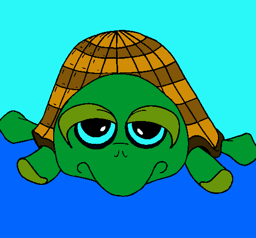 Dibujo Tortuga pintado por camilacool