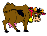 Dibujo Vaca pintado por alett