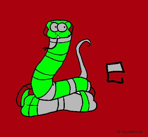 Dibujo Serpiente pintado por pupina