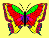 Dibujo Mariposa pintado por hpna
